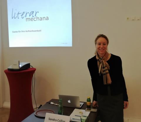 Dr. Sandra Csillag, Geschäftsführerin der Literar-Mechana