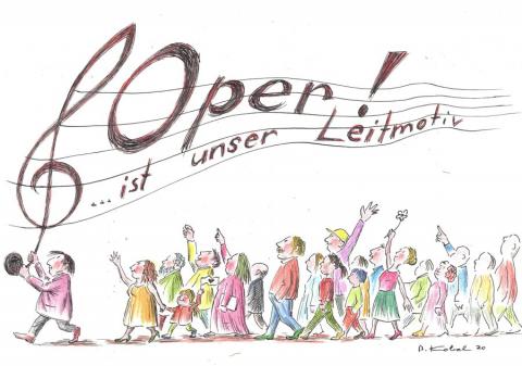 Zeichnung von Benedikt Kobel